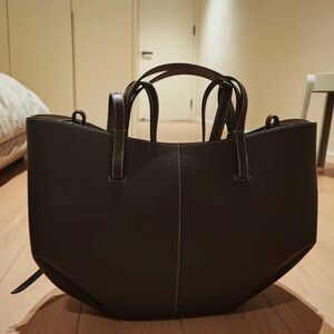 Polene Espresso Brown Tote Bag